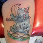 фото тату носорог от 29.09.2017 №089 - rhino tattoo - tatufoto.com
