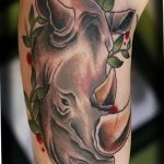 фото тату носорог от 29.09.2017 №101 - rhino tattoo - tatufoto.com