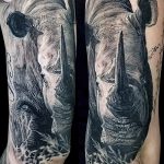 фото тату носорог от 29.09.2017 №106 - rhino tattoo - tatufoto.com