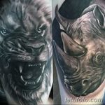 фото тату носорог от 29.09.2017 №118 - rhino tattoo - tatufoto.com