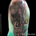 фото тату носорог от 29.09.2017 №120 - rhino tattoo - tatufoto.com