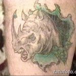 фото тату носорог от 29.09.2017 №126 - rhino tattoo - tatufoto.com