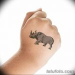 фото тату носорог от 29.09.2017 №127 - rhino tattoo - tatufoto.com