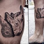 фото тату носорог от 29.09.2017 №133 - rhino tattoo - tatufoto.com