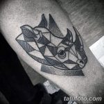фото тату носорог от 29.09.2017 №143 - rhino tattoo - tatufoto.com