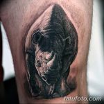 фото тату носорог от 29.09.2017 №150 - rhino tattoo - tatufoto.com