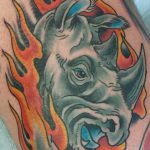 фото тату носорог от 29.09.2017 №151 - rhino tattoo - tatufoto.com