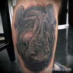 фото тату носорог от 29.09.2017 №153 - rhino tattoo - tatufoto.com