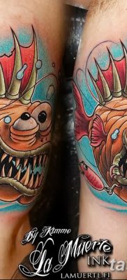 фото тату пиранья от 15.09.2017 №006 — tattoo piranha — tatufoto.com