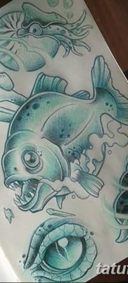 фото тату пиранья от 15.09.2017 №023 — tattoo piranha — tatufoto.com