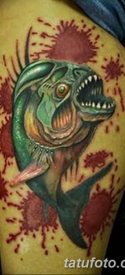 фото тату пиранья от 15.09.2017 №037 — tattoo piranha — tatufoto.com