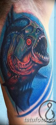 фото тату пиранья от 15.09.2017 №058 — tattoo piranha — tatufoto.com