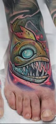 фото тату пиранья от 15.09.2017 №063 — tattoo piranha — tatufoto.com
