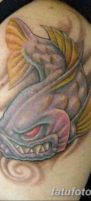 фото тату пиранья от 15.09.2017 №068 — tattoo piranha — tatufoto.com