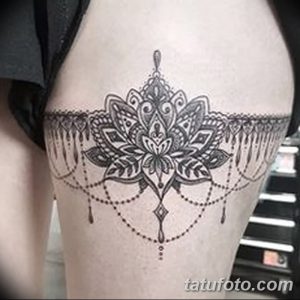 фото тату подвязка от 03.09.2017 №046 - Garter Tattoo - tatufoto.com