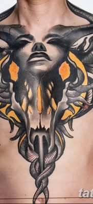 фото тату череп козы от 20.09.2017 №007 — goat skull tattoo — tatufoto.com