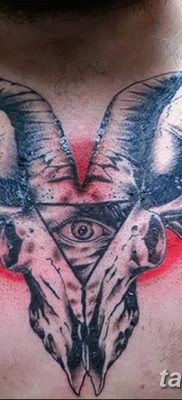 фото тату череп козы от 20.09.2017 №009 — goat skull tattoo — tatufoto.com