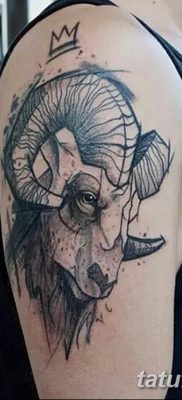 фото тату череп козы от 20.09.2017 №013 — goat skull tattoo — tatufoto.com
