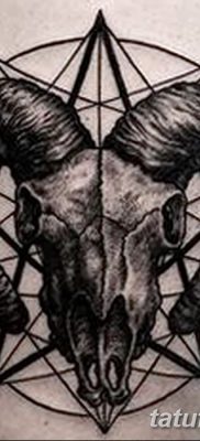 фото тату череп козы от 20.09.2017 №015 — goat skull tattoo — tatufoto.com