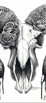фото тату череп козы от 20.09.2017 №017 — goat skull tattoo — tatufoto.com