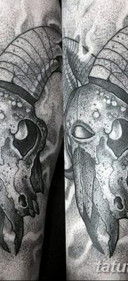 фото тату череп козы от 20.09.2017 №030 — goat skull tattoo — tatufoto.com