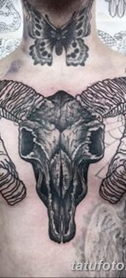 фото тату череп козы от 20.09.2017 №051 — goat skull tattoo — tatufoto.com