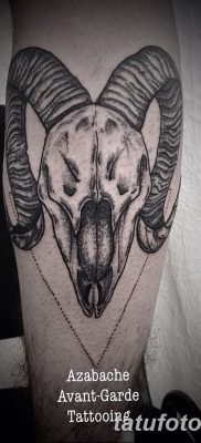 фото тату череп козы от 20.09.2017 №055 — goat skull tattoo — tatufoto.com