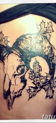 фото тату череп козы от 20.09.2017 №059 — goat skull tattoo — tatufoto.com