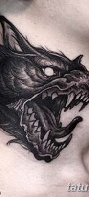 фото тату черный волк от 13.09.2017 №001 — black wolf tattoo — tatufoto.com