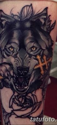 фото тату черный волк от 13.09.2017 №003 — black wolf tattoo — tatufoto.com