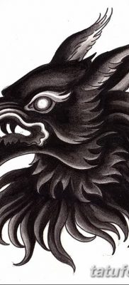 фото тату черный волк от 13.09.2017 №007 — black wolf tattoo — tatufoto.com