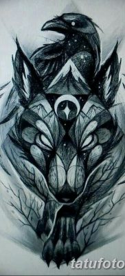фото тату черный волк от 13.09.2017 №024 — black wolf tattoo — tatufoto.com
