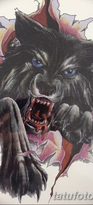 фото тату черный волк от 13.09.2017 №032 — black wolf tattoo — tatufoto.com