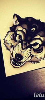 фото тату черный волк от 13.09.2017 №041 — black wolf tattoo — tatufoto.com