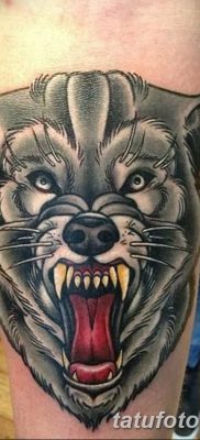 фото тату черный волк от 13.09.2017 №045 — black wolf tattoo — tatufoto.com
