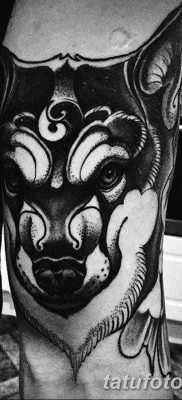 фото тату черный волк от 13.09.2017 №048 — black wolf tattoo — tatufoto.com