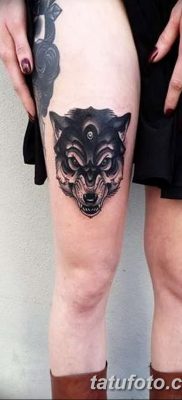 фото тату черный волк от 13.09.2017 №054 — black wolf tattoo — tatufoto.com