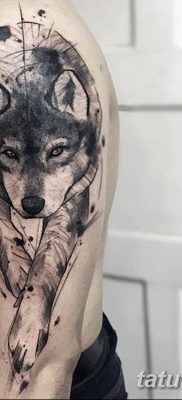 фото тату черный волк от 13.09.2017 №069 — black wolf tattoo — tatufoto.com