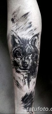 фото тату черный волк от 13.09.2017 №072 — black wolf tattoo — tatufoto.com