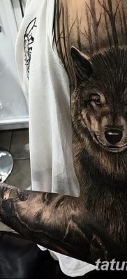 фото тату черный волк от 13.09.2017 №081 — black wolf tattoo — tatufoto.com
