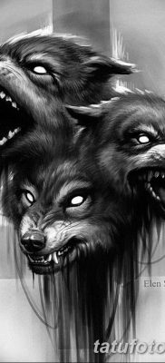 фото тату черный волк от 13.09.2017 №090 — black wolf tattoo — tatufoto.com