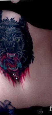 фото тату черный волк от 13.09.2017 №098 — black wolf tattoo — tatufoto.com