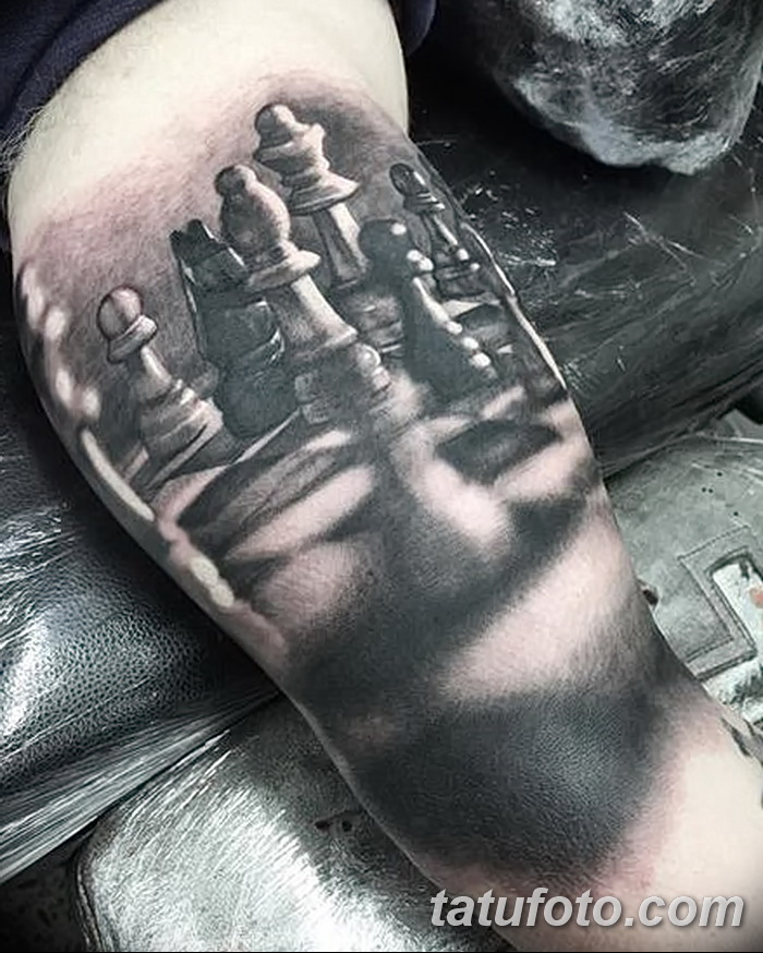 фото тату шахматы от 16.09.2017 №107 - tattoo chess - tatufoto.com