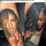 фото татуировки рианны от 23.09.2017 №002 - rianna tattoos - tatufoto.com