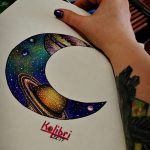 фото эскизы для тату космос от 26.09.2017 №003 - sketches for tattoo space - tatufoto.com