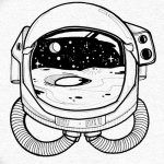 фото эскизы для тату космос от 26.09.2017 №010 - sketches for tattoo space - tatufoto.com