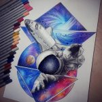 фото эскизы для тату космос от 26.09.2017 №050 - sketches for tattoo space - tatufoto.com