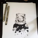 фото эскизы для тату космос от 26.09.2017 №056 - sketches for tattoo space - tatufoto.com