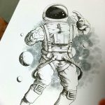 фото эскизы для тату космос от 26.09.2017 №077 - sketches for tattoo space - tatufoto.com