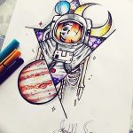фото эскизы для тату космос от 26.09.2017 №086 - sketches for tattoo space - tatufoto.com